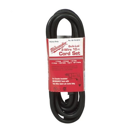 cable milwaukee 48765010 10 ft 2 hilos y cambio rapido c 16