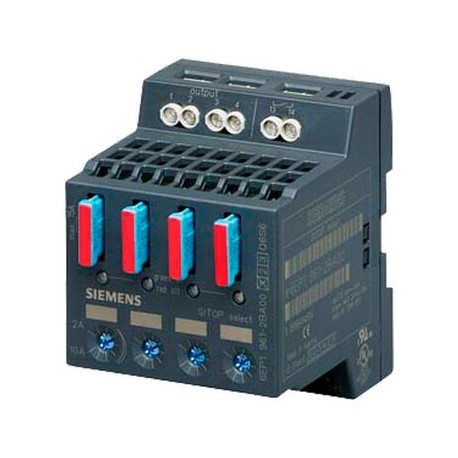 modulo de diagnostico siemens 6ep19612ba00 de 4 canales entrada: dc 24 v40 a salida: dc 24 v4x 10 a umbral ajustable 210 a