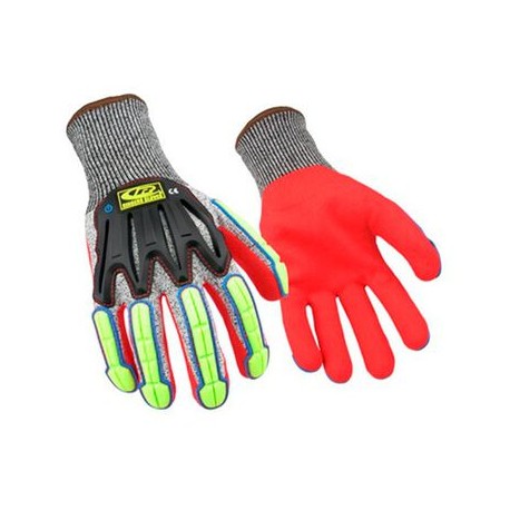 guante impacto ringers glove rflex nivel de corte d tecnologia tpr recubierto nitrilo arenoso grisrojo ts