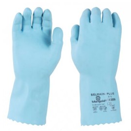 guante ansell versatouch forro de nylon crecubrimiento de latex de caucho natural azul longitud 13 in t7