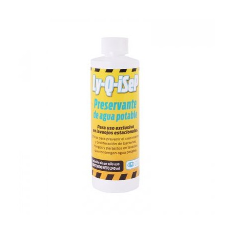 preservante kassten de agua potable lyqisep puso en estacion de lavaojos de 240 ml