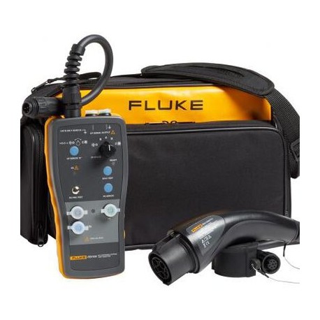 adaptador fluke flkfev100ty1 prueba con conector y cable tipo 1 para estaciones de carga para vehiculos electricos