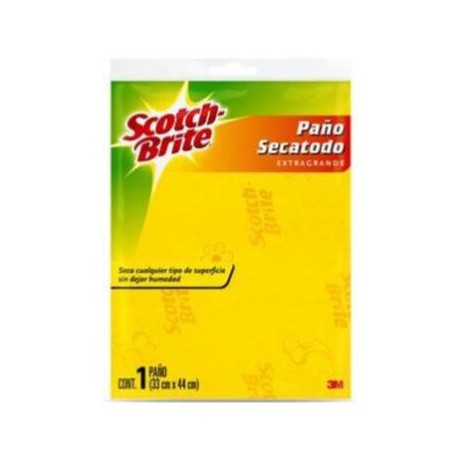 paño de limpieza 3m scotchbrite 7501023120858 amarillo de 35 cm x 20 cm