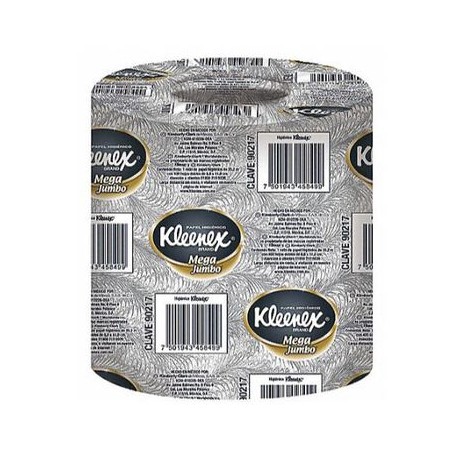 papel higienico kleenex 90548 tradicional blanco de hoja doble rollo c400 hojas