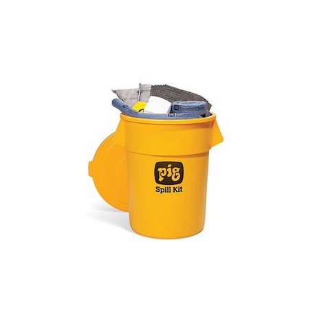 kit pderrames new pig universal cap de absorbencia 39 gal ccontenedor amarillo 55 gal