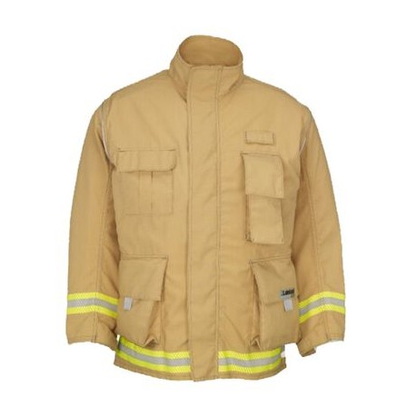 chaqueton de bombero lakeland dual para combate de incendio forestal y trabajos de busqueda y rescate urbano certificado por nf