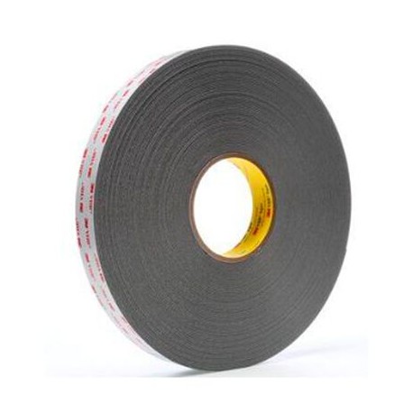 cinta 3m de plastico gris doble cara de 1 in x 36 yds