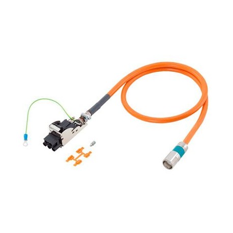 cable de potencia conectorizado siemens 6fx80025ds011ba0 tipo: 6fx80025ds01 4 x 15(2 x 15) c c conector a rosca tam. 1 para sin