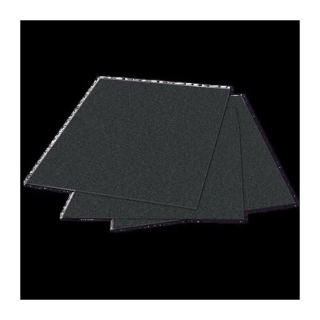 hoja de lija austromex 1801 de agua color negro grano 60 con respaldo de papel impermeable tipo hojas lija dimension 230 x 279 